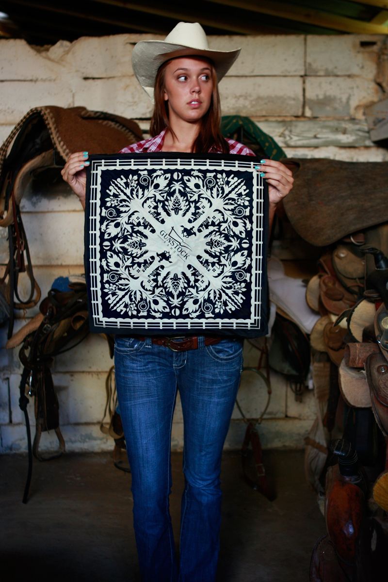 Amanda Gunstock Ranch Bandana Design